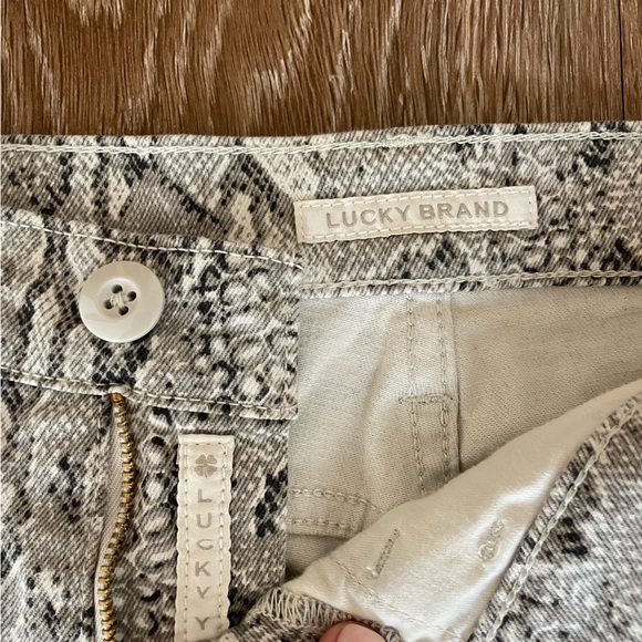 Lucky Brand Ava Mid Rise Snake Print Pants - Picture 2 of 3